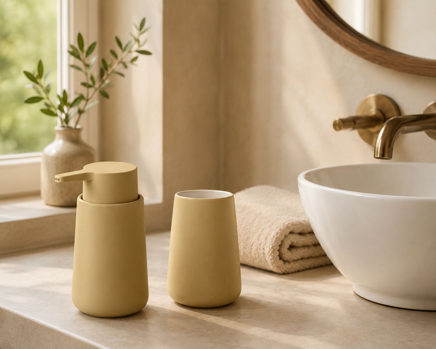 Fjord — minimal ceramic bathroom accessories